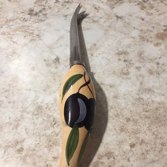 Ceramic and Stainless Steel Cheese Knife - Picture 1 of 3